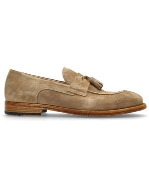 Eleventy Suede "Loafers" Shoes - Brown