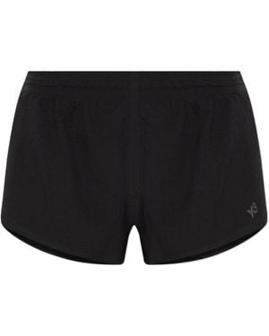 Y-3 Shorts With Perforation - Black