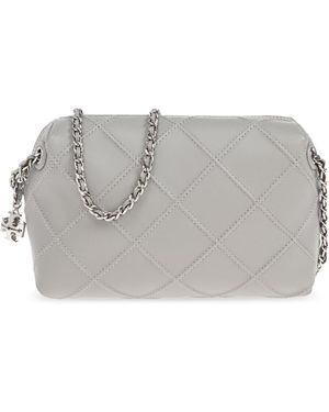 Tory Burch Shoulder Bag 'Fleming Small' - Grey