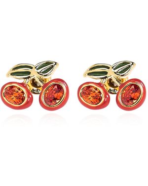 COACH Cherry Motif Earrings - Red
