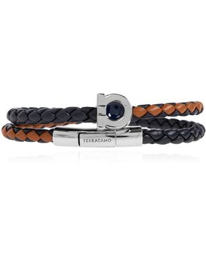 Ferragamo Leather Bracelet - Black