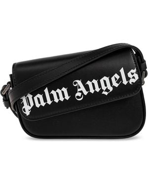 Palm Angels Leather Bag 'Crash' - Black