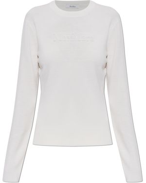 Max Mara Wool Jumper 'Manto' - White