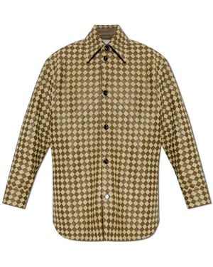 Bottega Veneta Leather Shirt - Green
