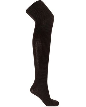 Max Mara Cotton Tights - Black