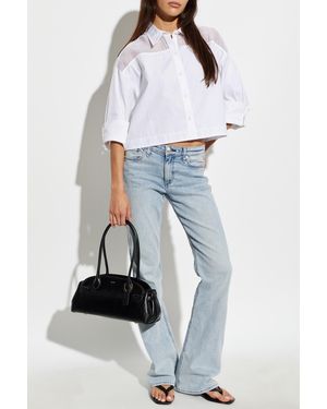 Rag & Bone Flared Leg Jeans - White