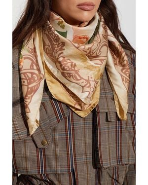 Vivienne Westwood Silk Scarf - Brown