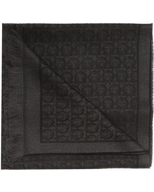 Ferragamo Gancini Scarf - Black