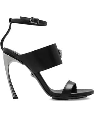 Versace Heeled Sandals - Black