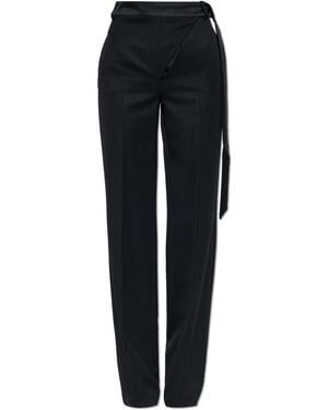 The Attico Creased Trousers - Black