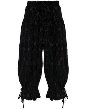 Ganni Pleated Trousers - Black