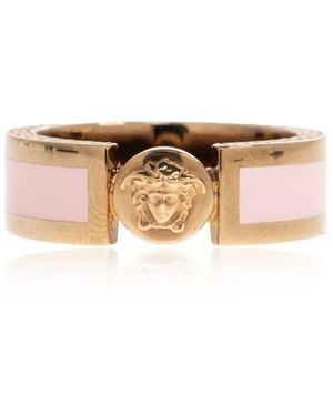 Versace Ring With Medusa Head - Pink
