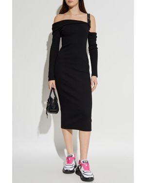 Versace Jeans Couture Off-Shoulder Dress - Black