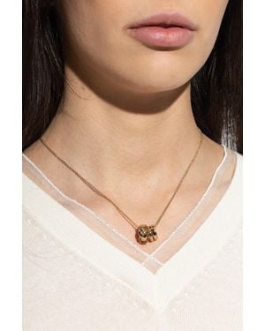 COACH Brass Necklace - Natural