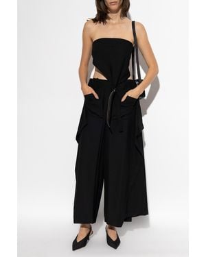 Issey Miyake Top With An Open Back - Black