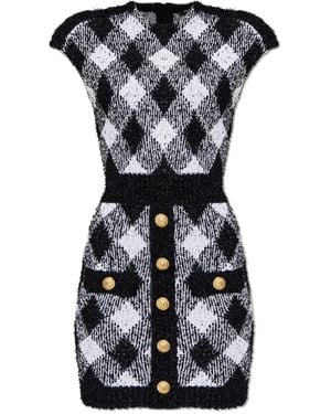 Balmain Tweed Dresses for Women | Lyst