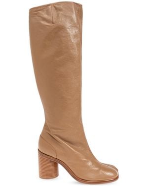 Maison Margiela Heeled Boots With Tabi Cutout - Brown