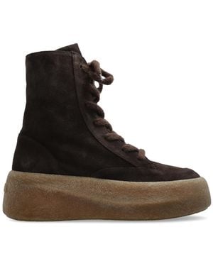 Vic Matié Suede Platform Shoes - Black
