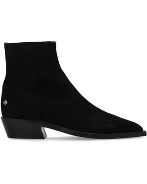 Anine Bing Leather Ankle Boots - Black