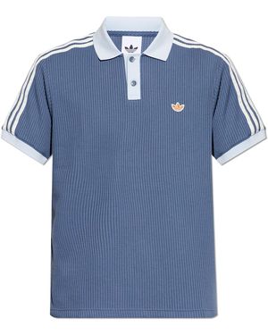 adidas Originals Polo With Logo - Blue