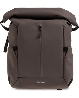 Paul Smith Backpack With Logo - Black