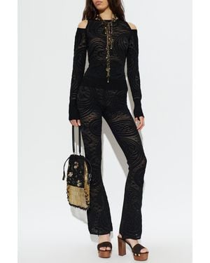 Etro Pants With Flared Legs - Black