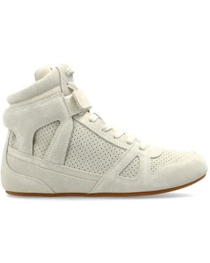 Isabel Marant Suede Sports Shoes Senny High' - White
