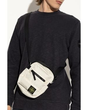 Stone Island Shoulder Bag - Black