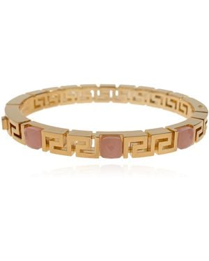 Versace Bracelet With Greek Pattern - White