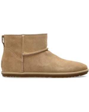 UGG Suede Ankle Boots 'Classic Mini Deconstructed' - Brown
