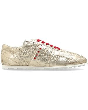Marni Sports Shoes With Logo - Metallic