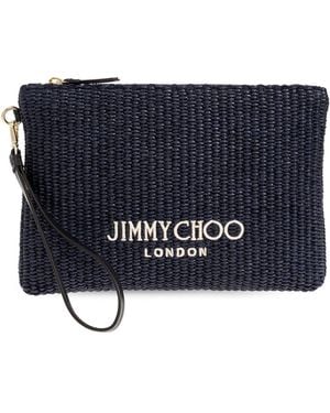 Jimmy Choo Handbag With Logo - Blue