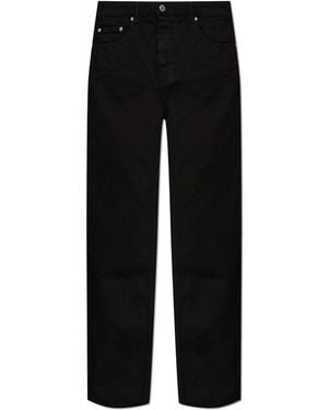Ami Paris Straight-Leg Jeans - Black