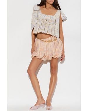 Chloé Top With A Floral Motif - Multicolor