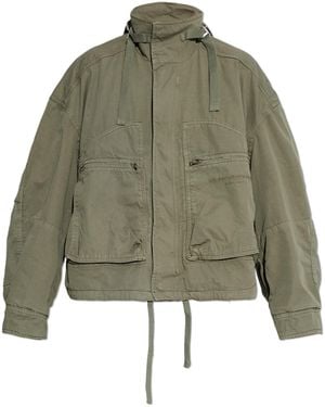 Alexander Wang Jacket With Logo - Green