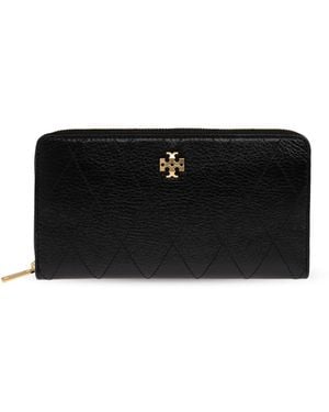 Tory Burch Leather Wallet - Black