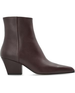 Paris Texas Leather Ankle Boots "Jane" - Brown