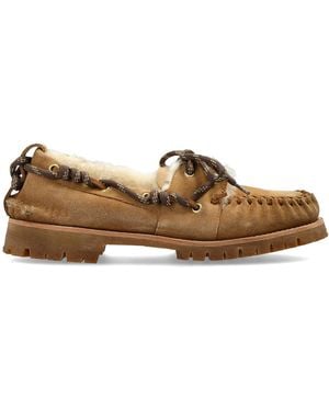 Golden Goose "Cruise Tank Sole With Fur Lining" Shoes - Brown