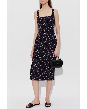 Dolce & Gabbana Floral Print Dress - Blue