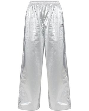 adidas Originals Trousers With Drawstring Cuffs - White