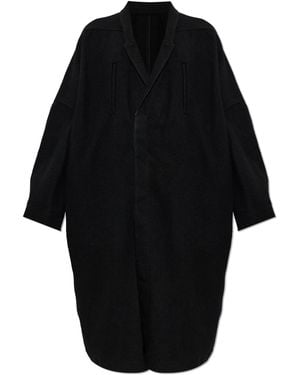 Rick Owens Wool Coat 'Poiret' - Black