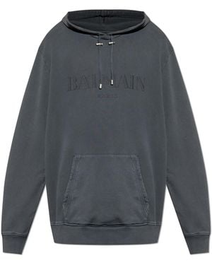 Balmain Sweatshirt With Logo - Grey