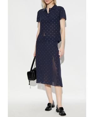 Acne Studios Polka Dot Patterned Shirt - Blue