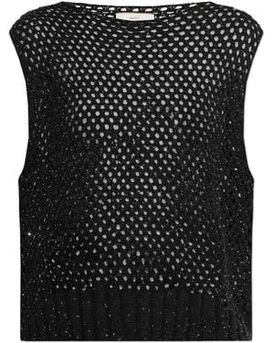 Akep Top With Shimmering Sequins - Black