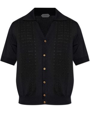Versace Short-Sleeved Cardigan - Black
