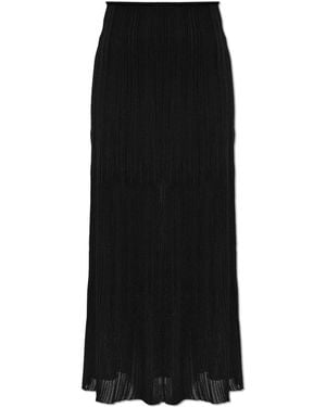 Balmain Pleated Skirt - Black