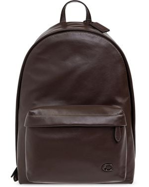 COACH Leather Backpack - Brown