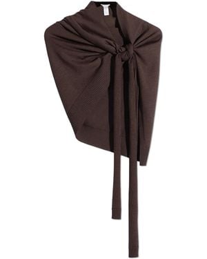 Lemaire Asymmetric Shawl - Black