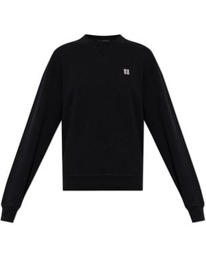 DSquared² Sweatshirt With A Logo-Shaped Applique - Black
