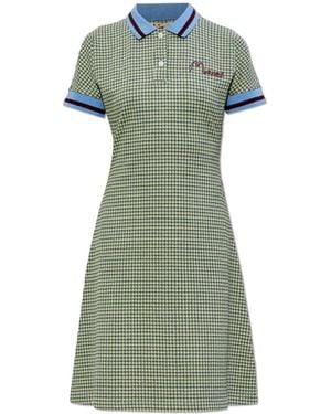 Marni Dress With A Chequered Pattern - Green